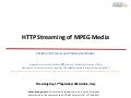 HTTP Streaming of MPEG Media