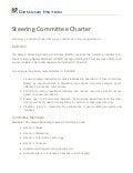 Steering Committee Charter Template