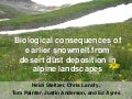 Seasons and life cycles; a conceptual framework and low-cost instrumentation for automated monitoring of plant community life histories in alpine landscapes [Heidi Stelzer]