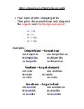 Stem Changing Verbs