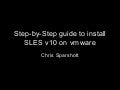 Step Guide Install Suse SLES v10 on vmware