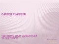 Steps to successful career planning