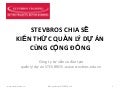 Stevbros phần 4 quản lý giá trị thu được