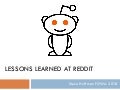 Steve Huffman - Lessons learned while at reddit.com