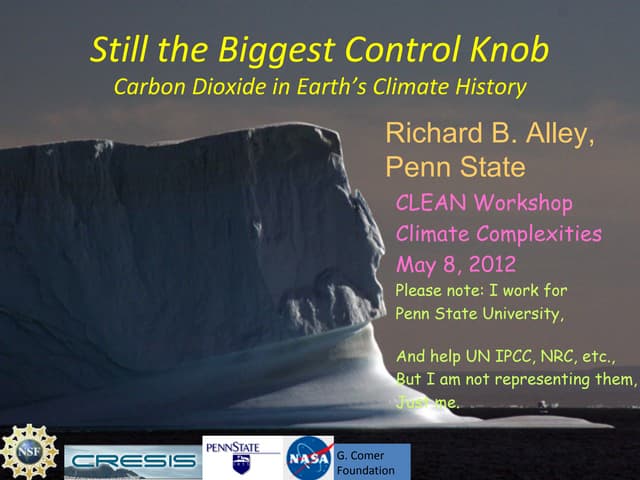 Still the Biggest Control Knob: Carbon Dioxide in Earth&rsquo;s Climate History