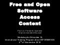 Free and Open software, access, content, ...