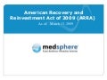 American Recovery and Reinvestment Act of 2009 HIT