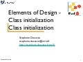 Stoop sed-class initialization