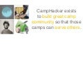 Stop Marketing to Your Self (camp)
