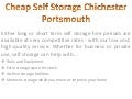 Cheap Self Storage Chichester 