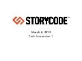 StoryCode Tech Immersion 1