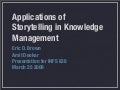 Storytelling & Knowledge Management