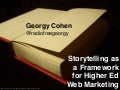 Storytelling as a Framework for Higher Ed Web Marketing