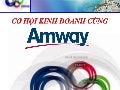Giới Thiệu Cơ Hội Kinh Doanh Cùng Amway