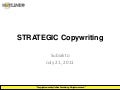 Strategic copywriting subiakto