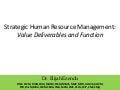 Strategic Human Resource Management