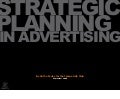 Strategic Planning In Advertising