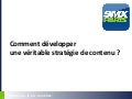 Comment developper une stratégie de contenu ?