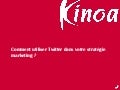 Strategie marketing avec Twitter