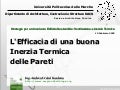 Strategie Per Un Involucro Edilizio Sostenibile   Efficacia Buona Inerzia Termica Pareti