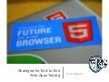 Strategies for End-to-End Web Apps Testing