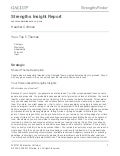Strengths insight report