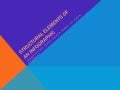 Structural elements of an infographic