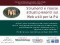 Strumenti e risorse attuali presenti sul Web utili per la PA
