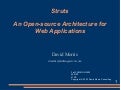 Struts An Open-source Architecture for Web Applications