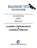 Module 6 Algebric PMR