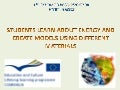 Students learn about energy and create models