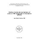 Studies Of Molecular Mechanisms Of Action Of Tnf Antagonists In Rheumatoid Arthritis
