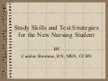 NurseReview.Org - Study Skills and Test Strategies for the New Nursing Student