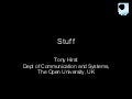 Stuff - CANDS Awayday "Christmas Lecture"