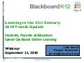 Learning in the 21st Century Webinar
