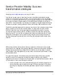 Success Transformation Strategies