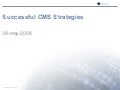 Successful CMS & ECM Strategies