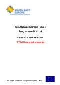Sud-Estul Europei-Ministerul Dezvoltarii Regionale si Turismului-Manualul programului-Apelul-II-2009