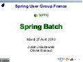 Spring Batch - concepts de base