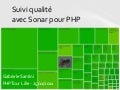 Suivi qualité avec sonar pour php