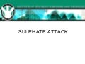 Sulphate attack