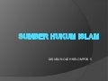 Sumber hukum islam 