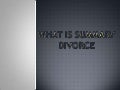 What is Summary Divorce?