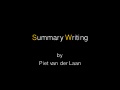 Writing Summaries