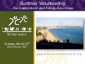 Summer Volunteering: Teen Adventures and Family Excursions, CCS Webinar Presentation