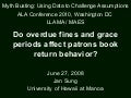 Do overdue fines and grace periods affect patrons book return behavior? 