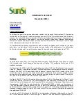 SunSi Executive Summary December 2011