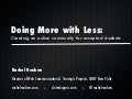 Doing more with less: Creating an online community for accepted students