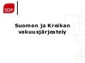 SDP ja Suomen ja Kreikan vakuusjärjestely