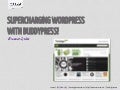 Supercharging WordPress with BuddyPress